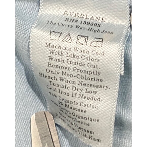 EVERLANE The Curvy Way High Jean medium wash women’s 32R organic sustainable - Picture 6 of 11
